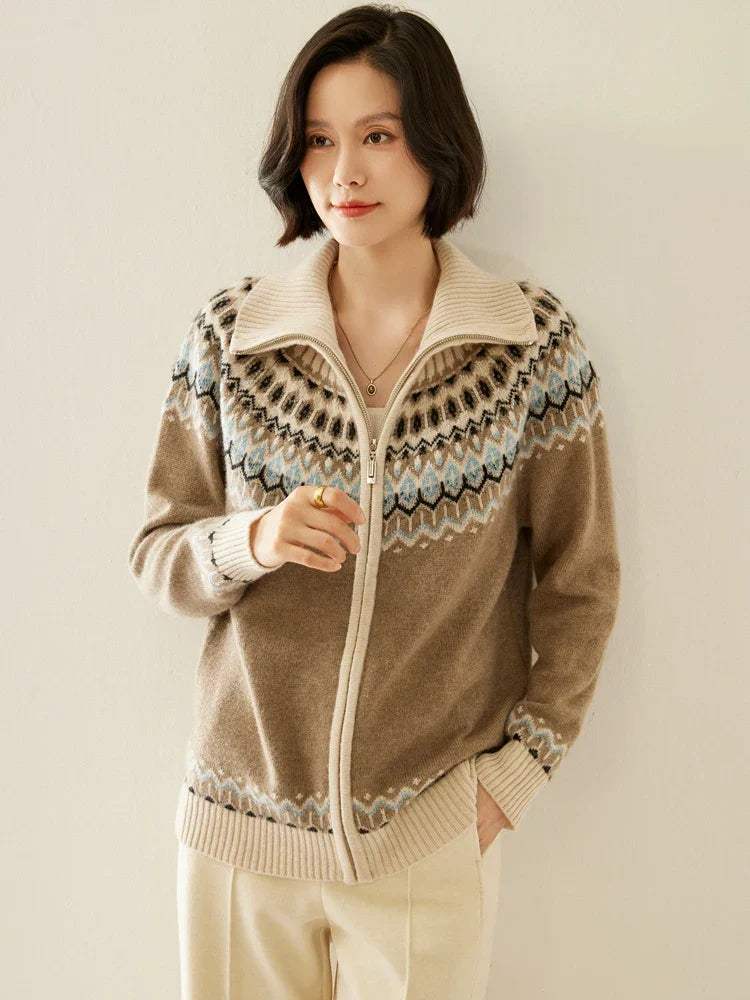 | Cashmere Zip-Up
