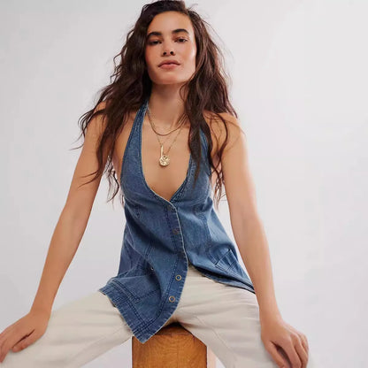 | Deep Denim Halter