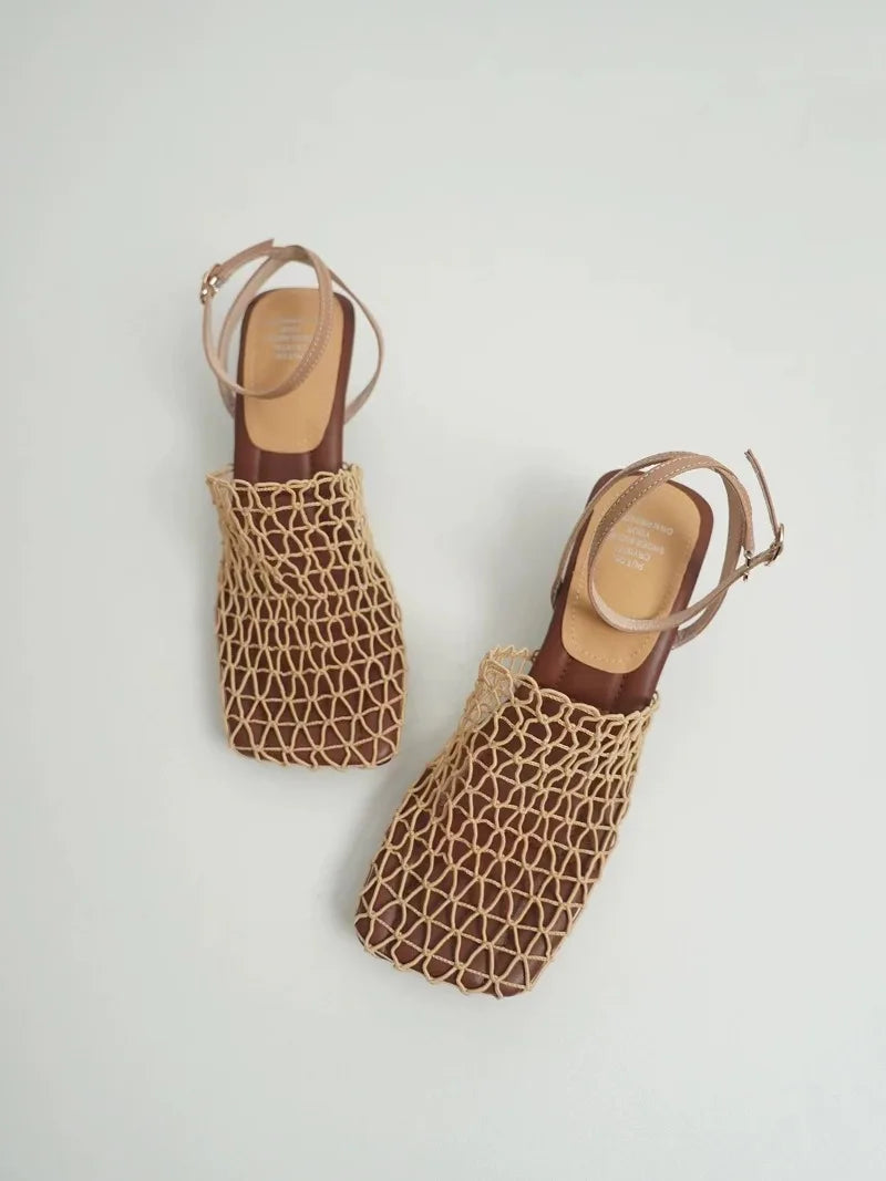 | Mesh Weave Heels