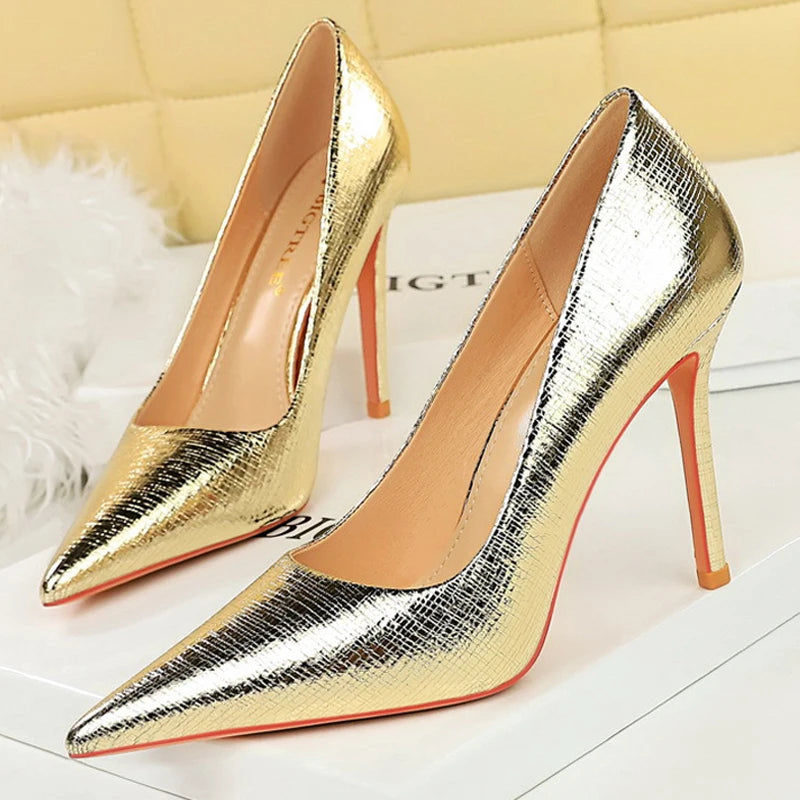 Retro High Heels Fashion Party Shoes Women Heels