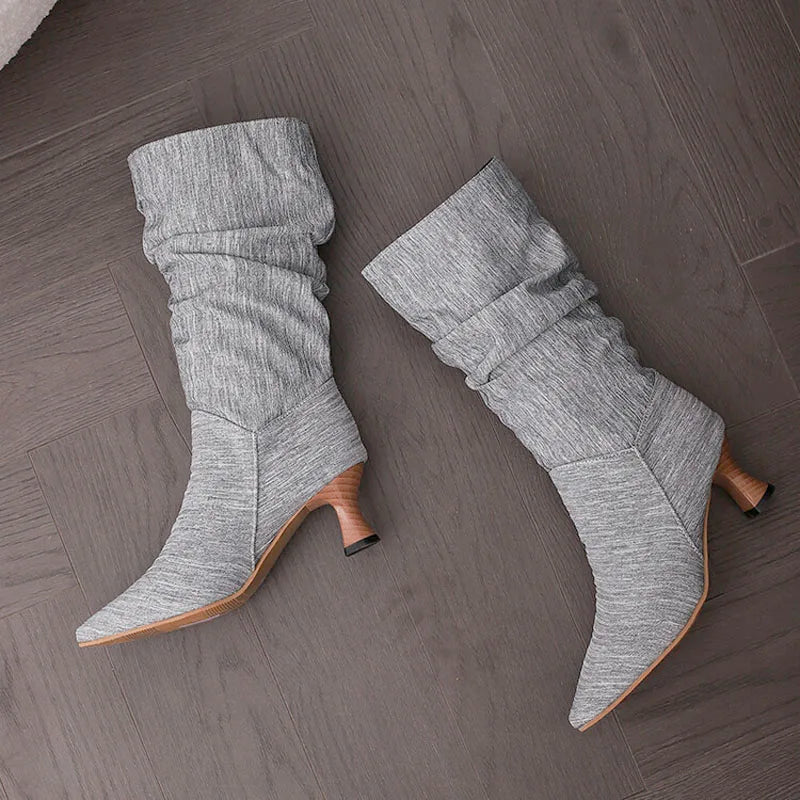 | Mid-Calf Heel Boots