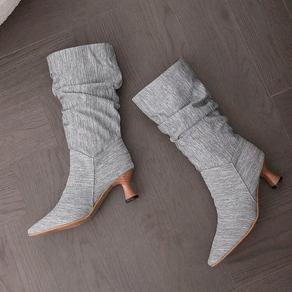 | Mid-Calf Heel Boots