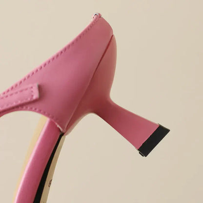 | Leather Heel Mules