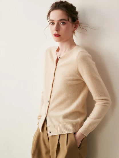 | Cashmere Crew Cardigan