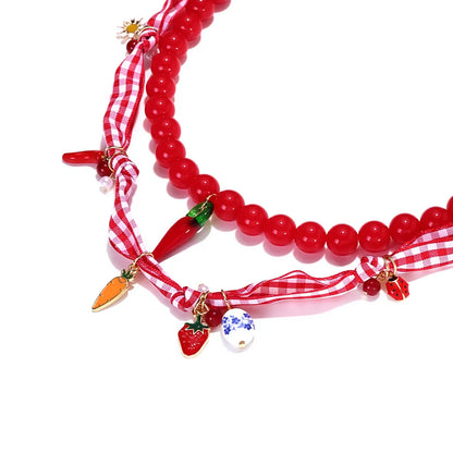 Strawberry Pepper Necklace