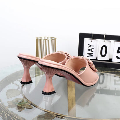 Women's summer sandals with thin high heels
