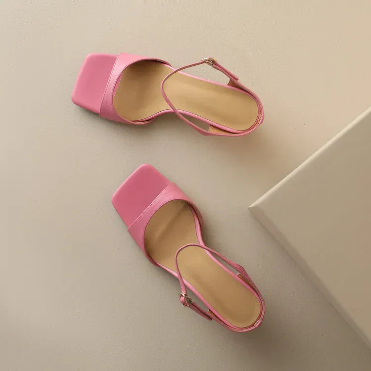 | Leather Heel Mules