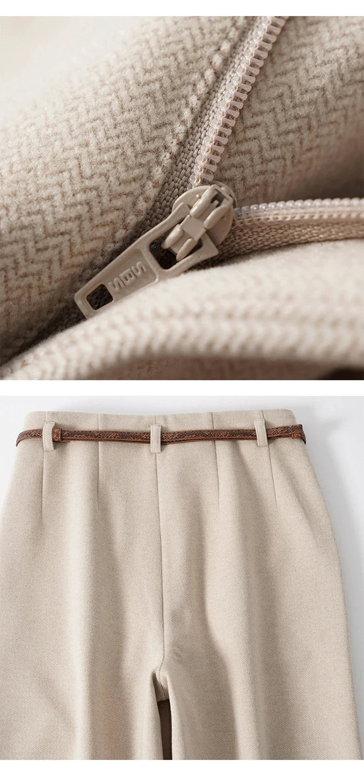 | Wide Leg Wool Trousers