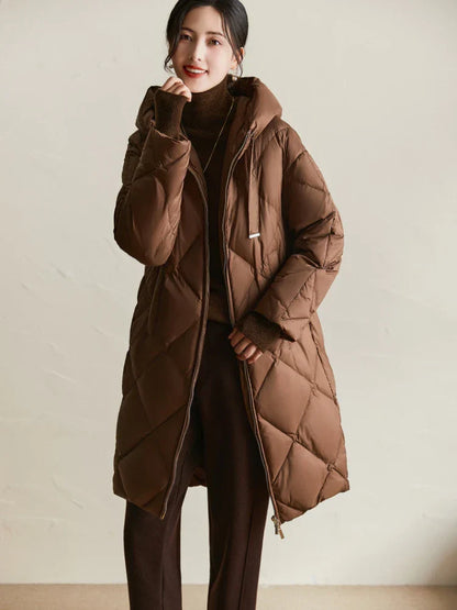 | Quilted Hooded Down Coat