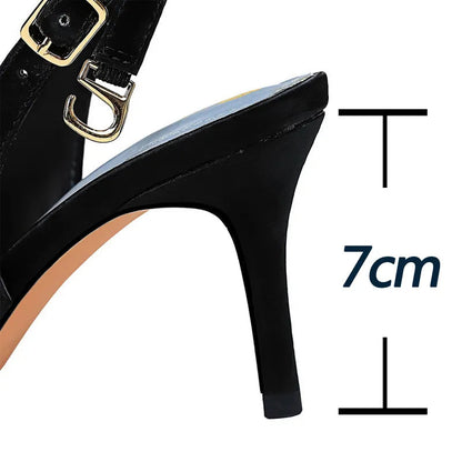 Metal Kitten Heels Hollow High Heels Woman Pumps Sexy Party Shoes