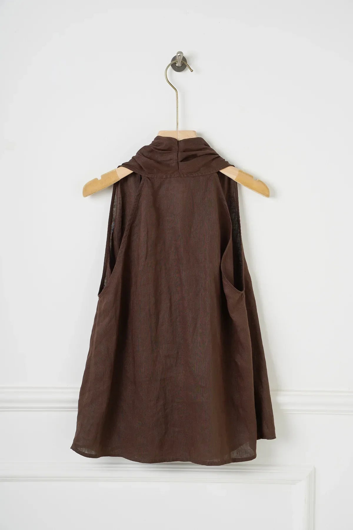| Drape Linen Vest