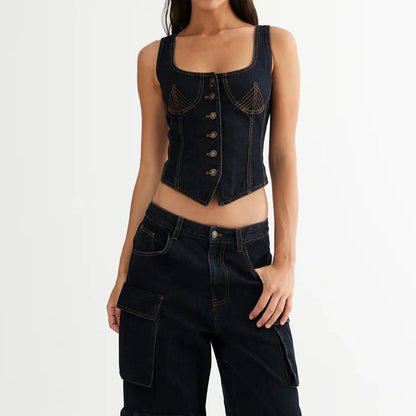 | Denim Vest Top