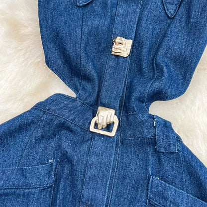 Denim Maxi Dress