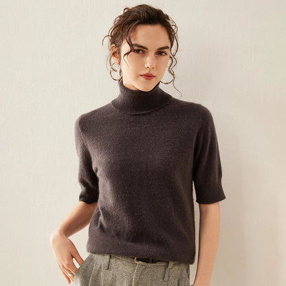| Cashmere Turtleneck Tee