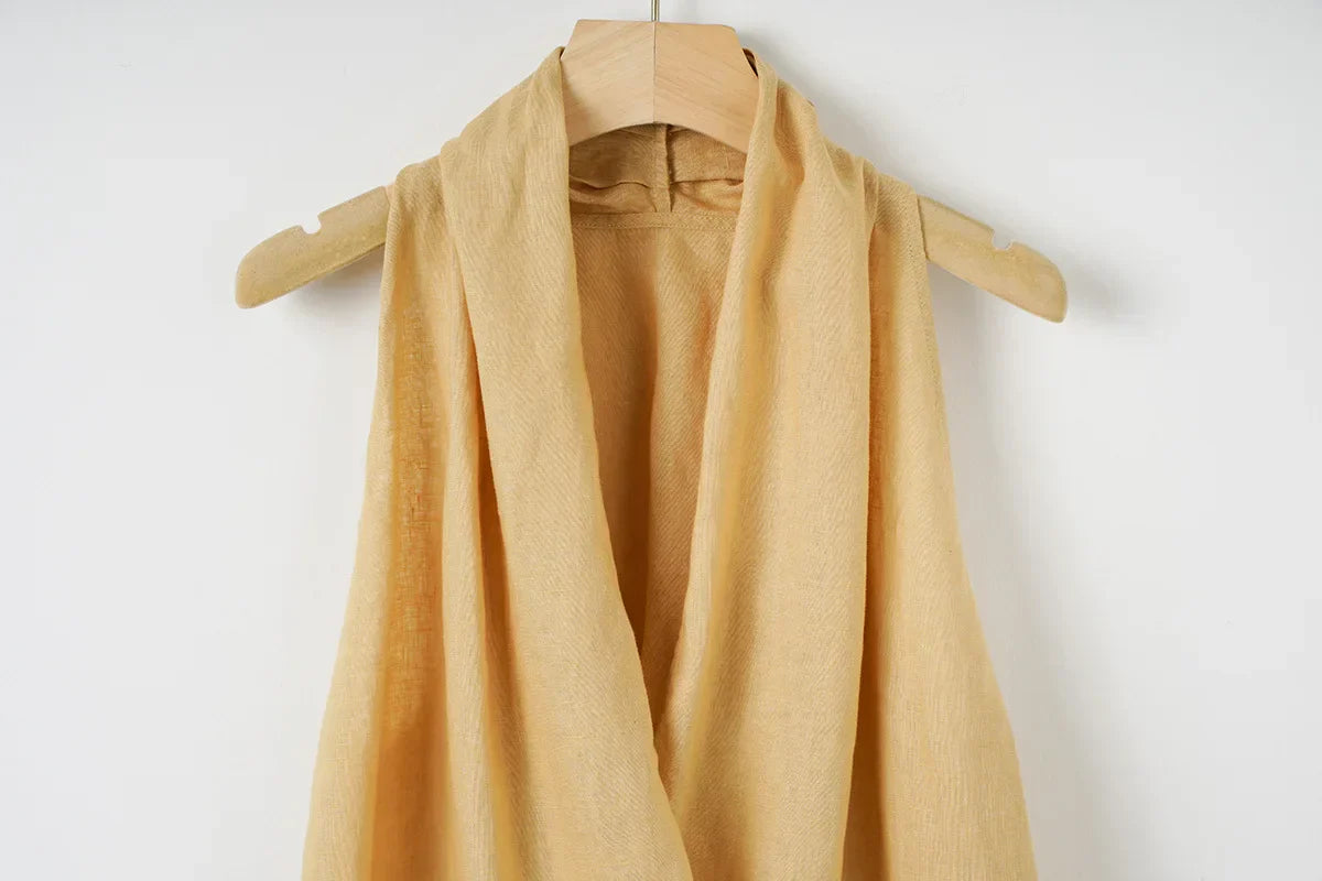 | Drape Linen Vest