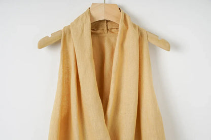 | Drape Linen Vest