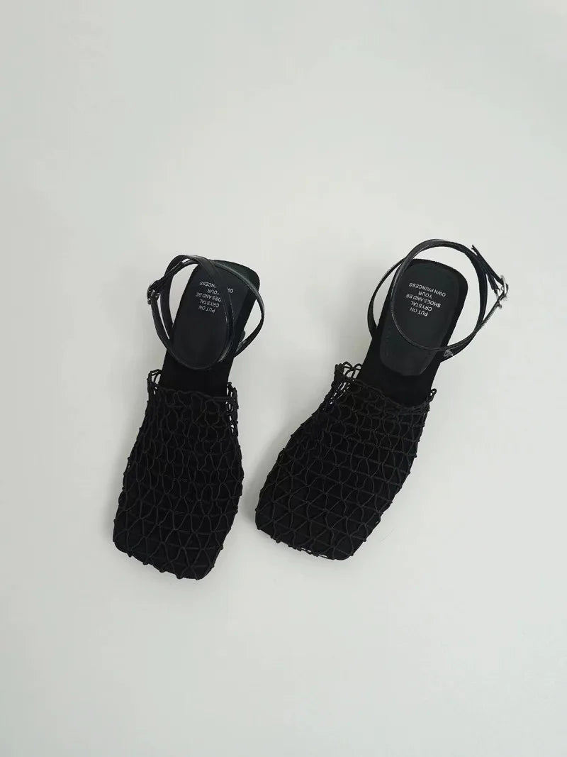 | Mesh Weave Heels