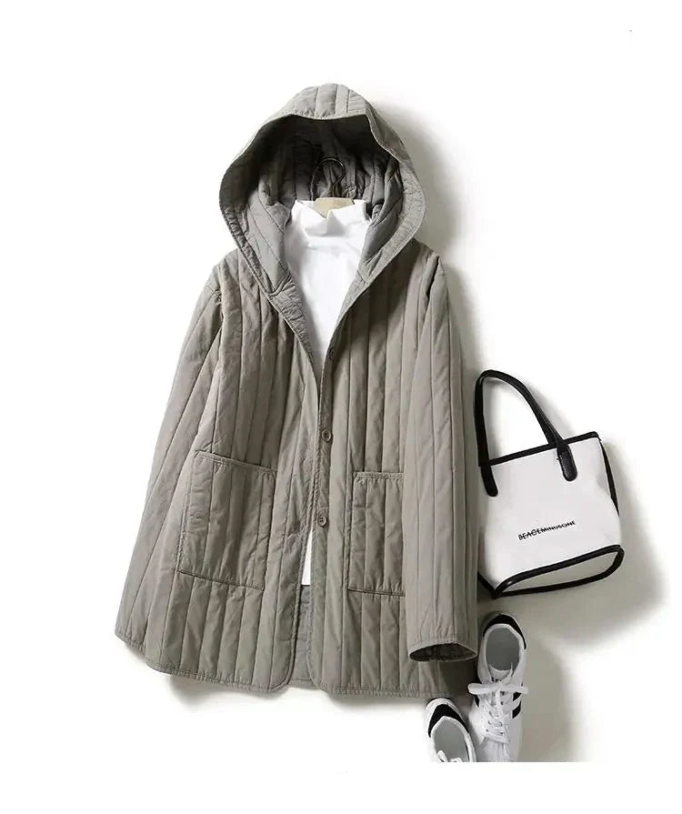 | Quilted Hooded Coat