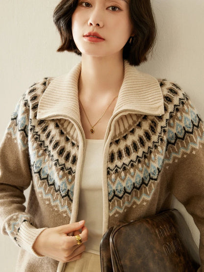 | Cashmere Zip-Up