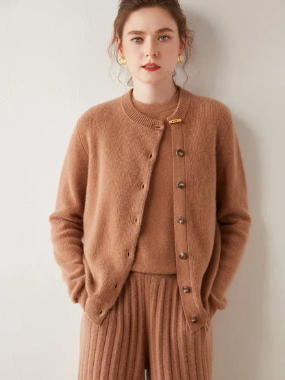 | Cashmere Button Cardigan