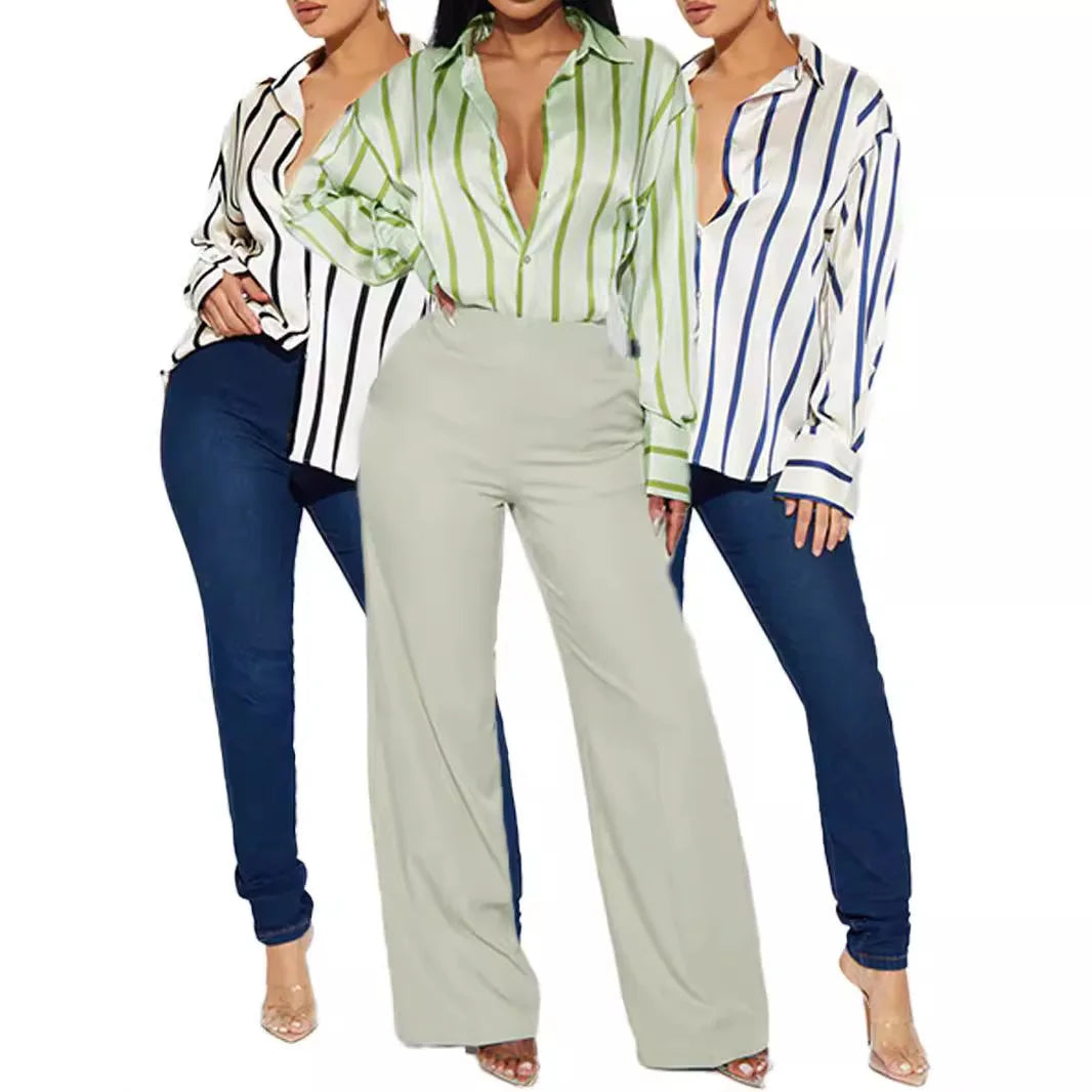 | Satin Stripe Shirt