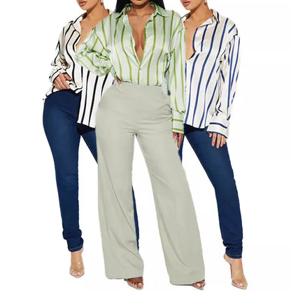 | Satin Stripe Shirt