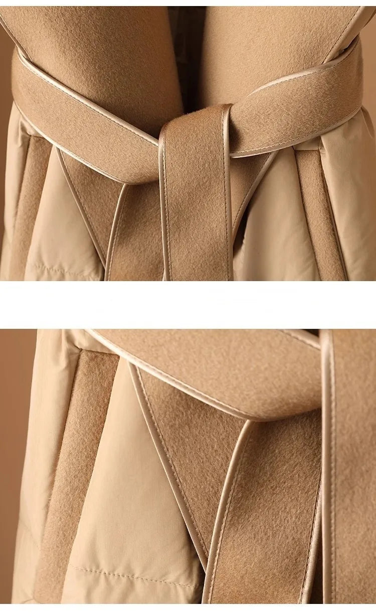 | Wool-Collar Down Coat