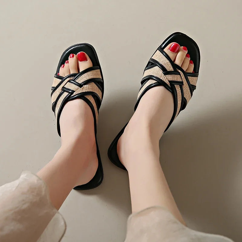 | Woven Flat Slides