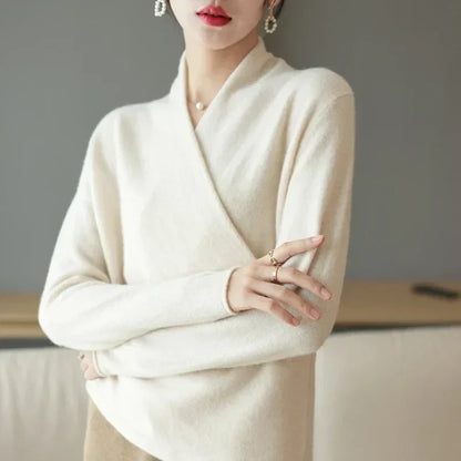| V-Neck Knit Sweater