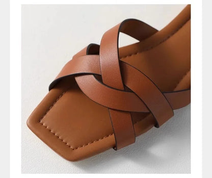 | Woven Slide Sandals