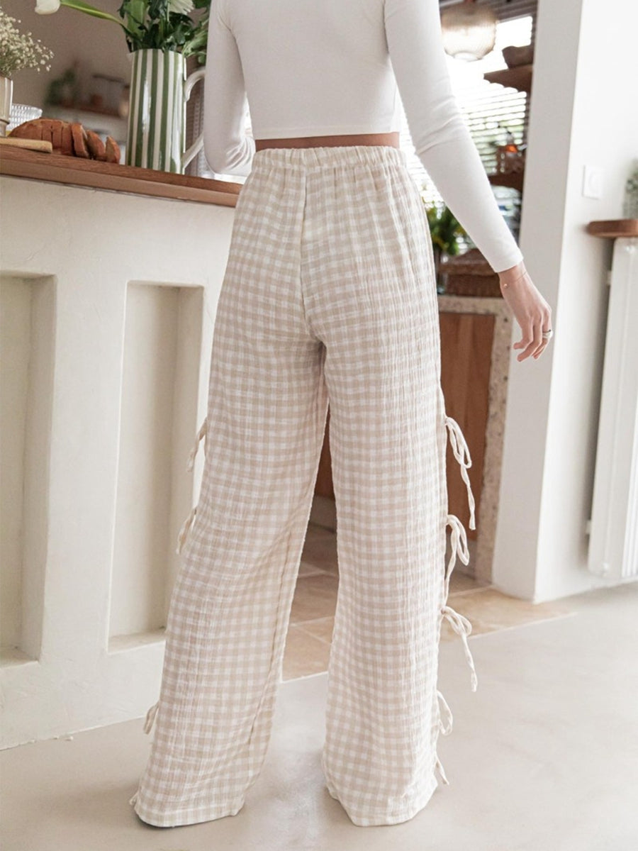 | Checkered Cotton Trousers