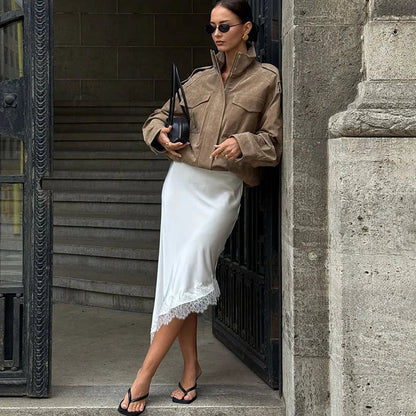 Fern White Skirt