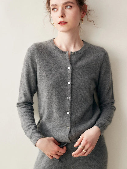 | Cashmere Crew Cardigan