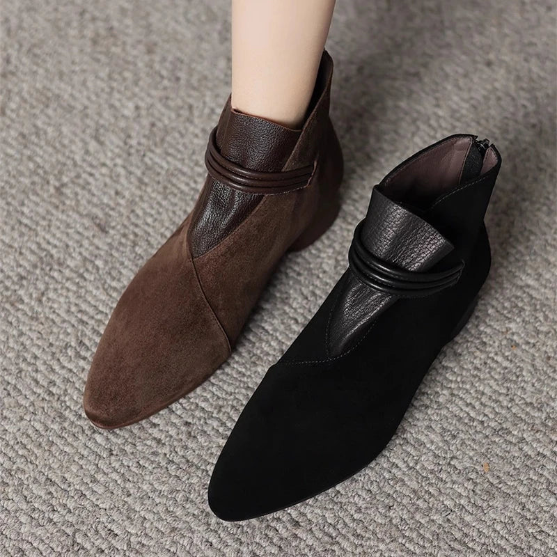 | Italian Crest Suede Boots