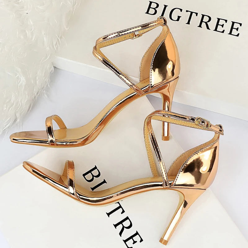 Sparkle Sequins Stiletto Heels Women Pumps - 10 cm Sexy High Heels
