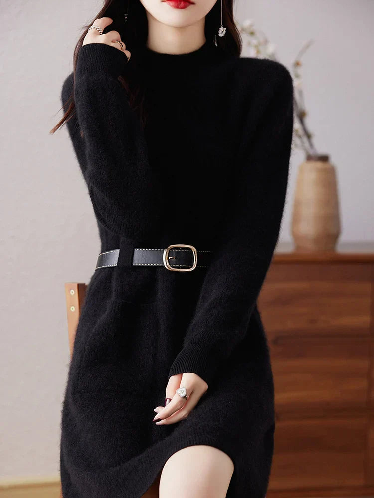 | Midi Dress in Luxe Fabric