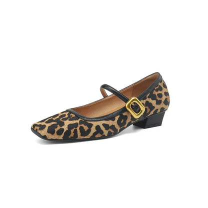 | Leopard Mid-Heels