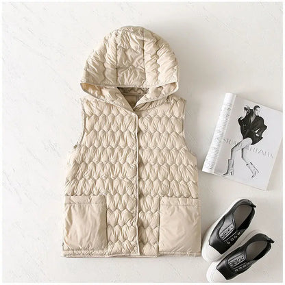 | Puffer Vest in Gold