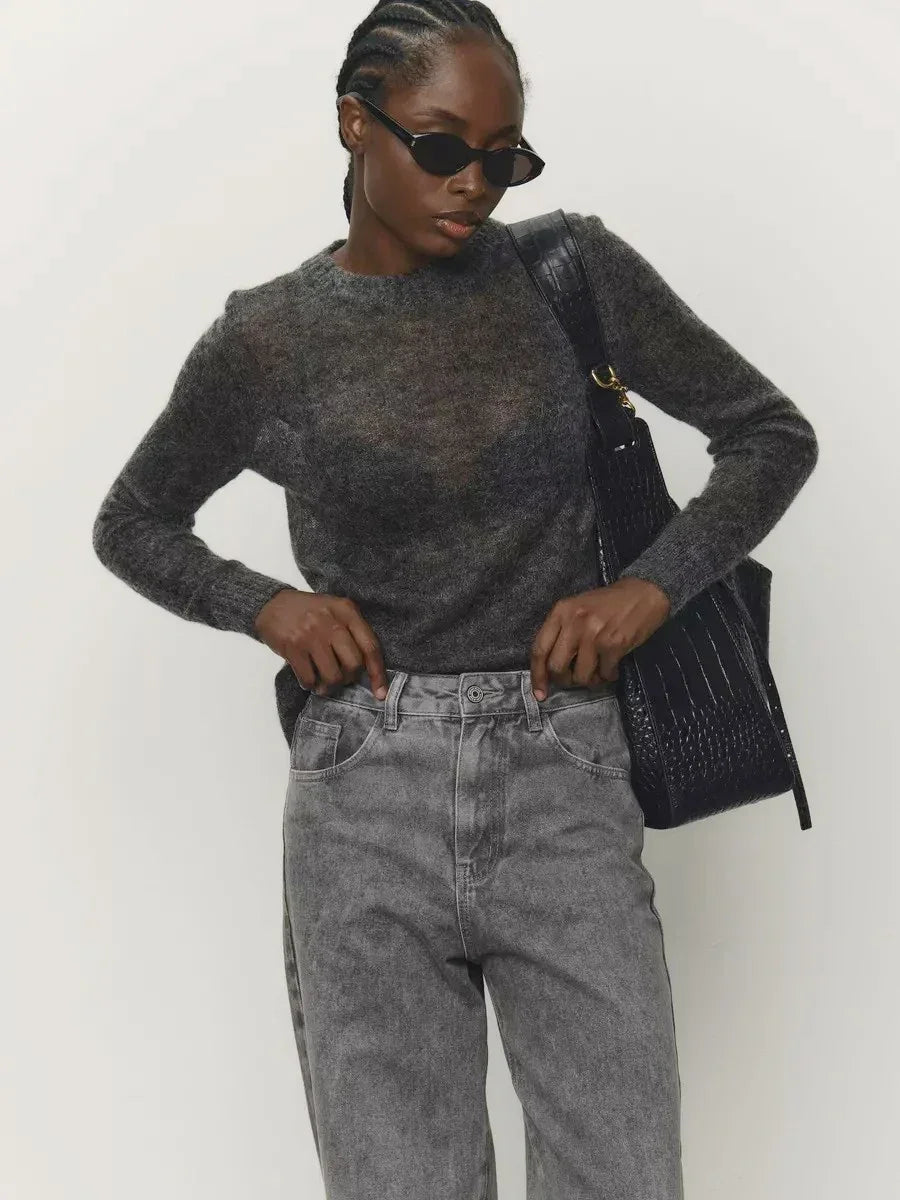 | Mohair Crewneck