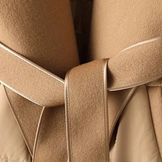 | Wool-Collar Down Coat