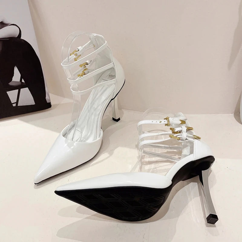 Black Red High Heels Ladies Party Prom Shoes