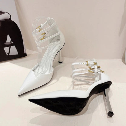 Black Red High Heels Ladies Party Prom Shoes
