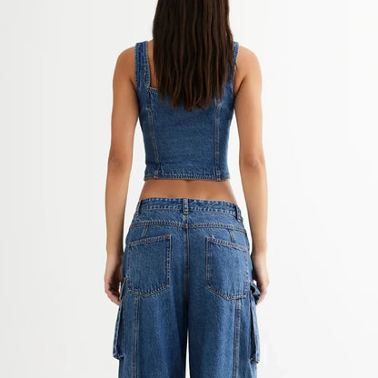 | Denim Vest Top