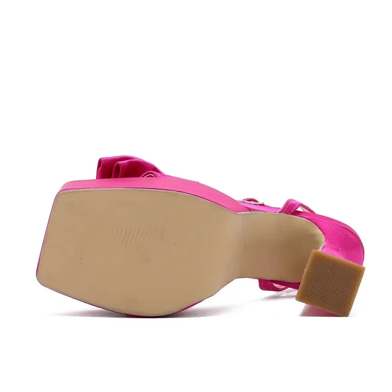 Ultra High Heel Platform Sandals for Women on the Runway
