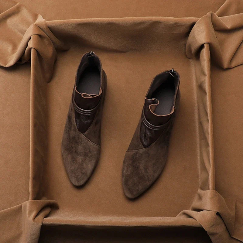 | Italian Crest Suede Boots