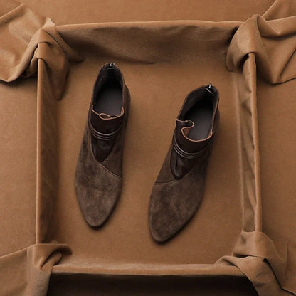 | Italian Crest Suede Boots