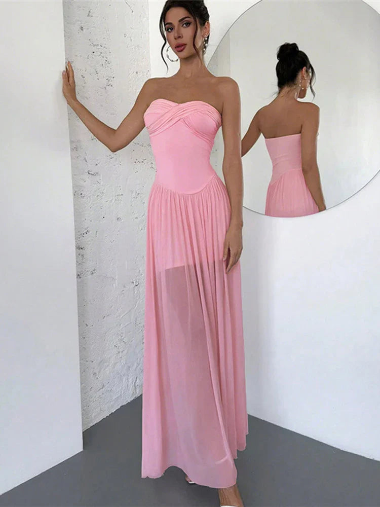 Ribbed Button Knit Bodycon Maxi Dress