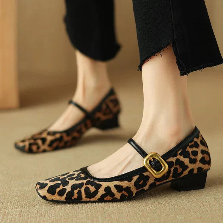 | Leopard Mid-Heels