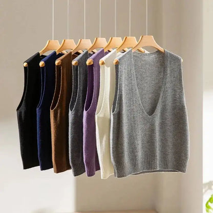 | Deep-V Wool Vest