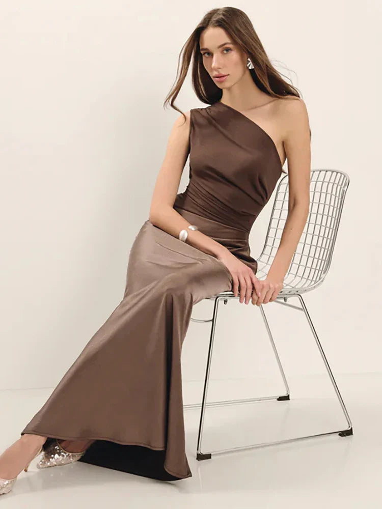 Satin Patchwork Sleeveless Club Bodycon Dress